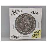 1891-S 90% Silv Morgan $1 Dollar