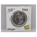 1881-S 90% Silv Morgan $1 Dollar