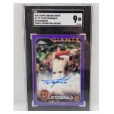 2024 Topps Ch Fitzgerald RC /250 SGC 9 Purple Ref