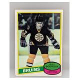 1980 Topps Ray Bourque RC 180 Indent/Crease