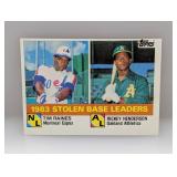 1984 Topps Raines Henderson #134 Wrinkles/Stains