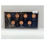 Complete 1982 Lincoln Cents Set
