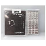 (100) 1G .999 Silv Valcambi Suisse Combi Bar