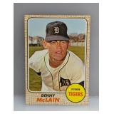 1968 Topps Denny Mclain 40 Surface