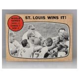 1968 Topps St. Louis Wins It! WS#7 #157 Stains