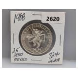 1968 72% Silv Mexico 25 Peso