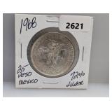1968 72% Silv Mexico 25 Peso