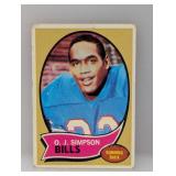 1969 Topps OJ Simpson RC 90 Damage