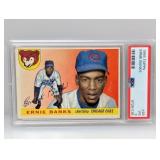 1955 Topps PSA 3 #28 Ernie Banks Hall Of Fame Cubs
