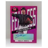 2021 Noelvi Marte Leaf Valiant Pink Ref Auto /25