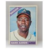 1966 Topps #500 Hank Aaron HOF Braves Indents