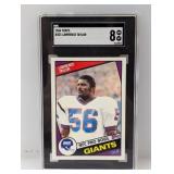 1984 Topps #321 Lawrence Taylor SGC 8 NM-MT