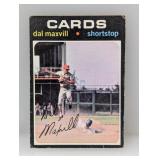 1971 Topps Dal Maxvill #476 Creases/Stains