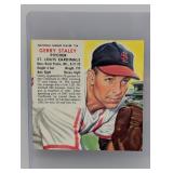 1953 RED MAN TOBACCO Baseball GERRY STALEY Creases