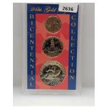 Gold Layered Bicentennial Coin Collection