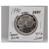 1996 925% Silv Canada $1 Dollar