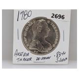 1780 83% Silv Austria Thaler Restrike