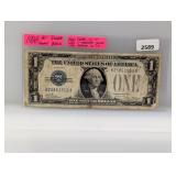 1928 $1 Silv Certificate Funny Back
