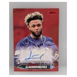 /50 2024 Stadium Club Junior Caminero Auto Red