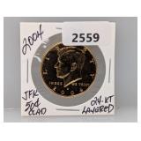 2004 Gold Layered Clad JFK Half $1 Dollar