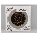2004 Gold Layered Clad JFK Half $1 Dollar