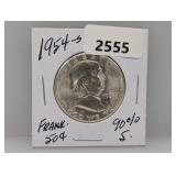 1954-S 90% Silv Franklin Half $1 Dollar