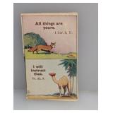 PRE 1930s Tobacco Two Bible verses DMG