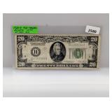 1928-B St Louis MO $20 Fed Reserve Note