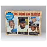 1968 Topps Aaron McCovey Santo Wynn #5 Crease