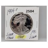 1994-P PF 1oz .999 Silv Eagle $1 Dollar