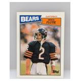 1987 Topps Rookie #45 Doug Flutie Stain