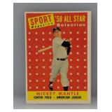 1958 Topps #487 Mickey Mantle All Star HOF Yankees