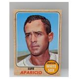 1968 TOPPS Baseball LUIS APARICIO HOF 310 Stain