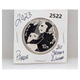 2023 30G .999 Silv Panda 10 Yuan