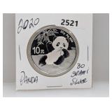 2020 30G .999 Silv Panda 10 Yuan