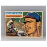 1956 Topps Wally Moon #55 Low Card# Crease
