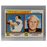 1979 Topps Leaders 1 Terry Bradshaw/Roger Staubach
