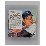 1954 RED MAN TOBACCO Baseball HANK BAUER Crease