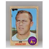 1968 TOPPS Baseball CATFISH HUNTER HOF 385