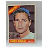 1966 Topps Sandy Koufax #100 Creases/Stains
