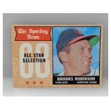 1968 TOPPS Baseball BROOKS ROBINSON HOF Surface