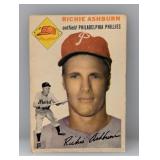 1954 Topps #45 Richie Ashburn HOF Phillies Creases
