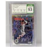 2019 NBA Hoops Premium Morant Holo Prizm CSG 9.5