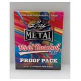 2026 Leaf Metal Vivid Baseball 1/1 Proof Pack