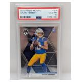 2020 PANINI MOSAIC #204 JUSTIN HERBERT RC PSA 10