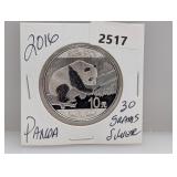 2016 30G .999 Silv Panda 10 Yuan