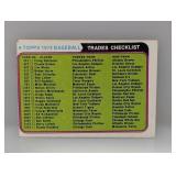 1974 TOPPS BASEBALL TRADE UNMARKED CHECKLIST C/I/S