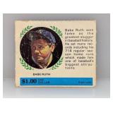 1968 American Oil Babe Ruth Game Card (Right Side)