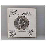 1955 90% Silv Wash Quarter