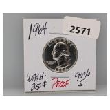 1964 PF 90% Silv Wash Quarter